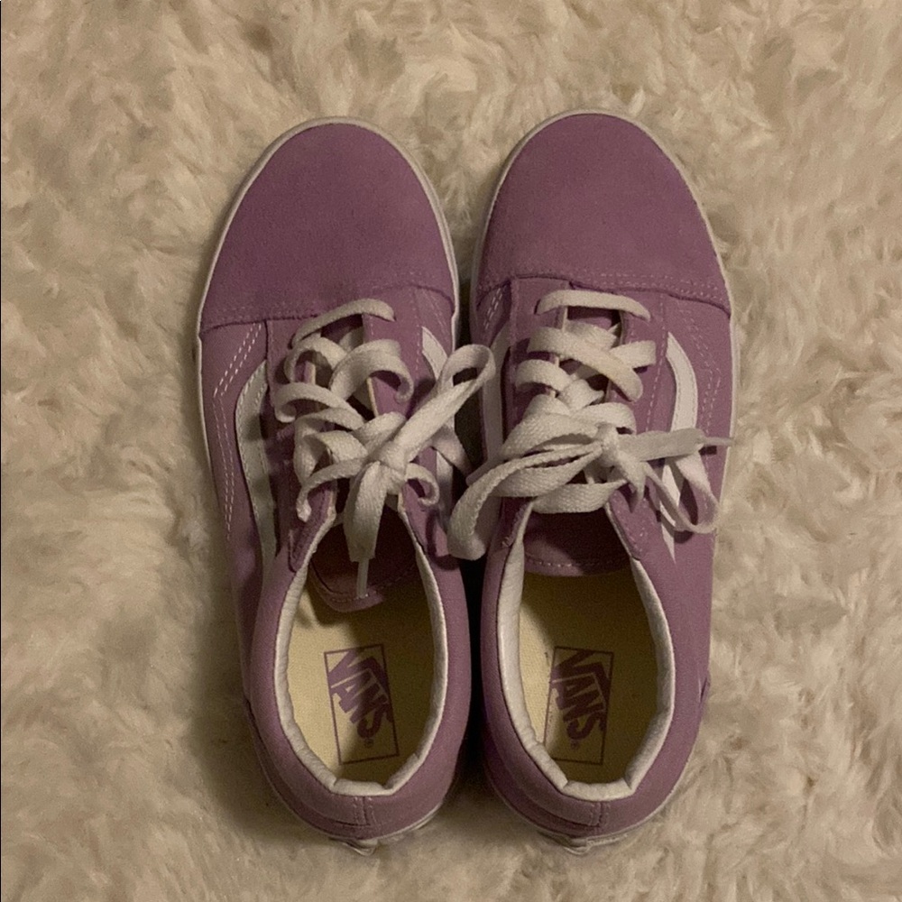 Vans Pink and White Sneakers Casual Style - Picture 4 of 5
